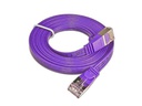 SLIM Slimpatchkabel  Cat 6, STP, 0.75 m, Violett