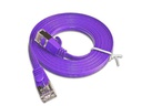 SLIM Slimpatchkabel  Cat 6, STP, 0.75 m, Violett