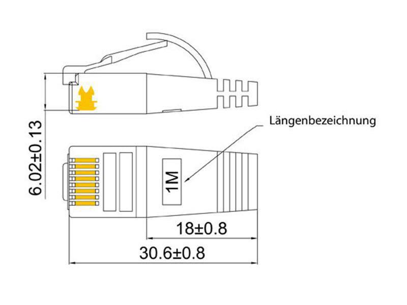 SLIM Slimpatchkabel  Cat 6, STP, 1 m, Grün