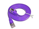SLIM Slimpatchkabel  Cat 6, STP, 1 m, Violett