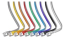 SLIM Slimpatchkabel  Cat 6, STP, 1 m, Weiss