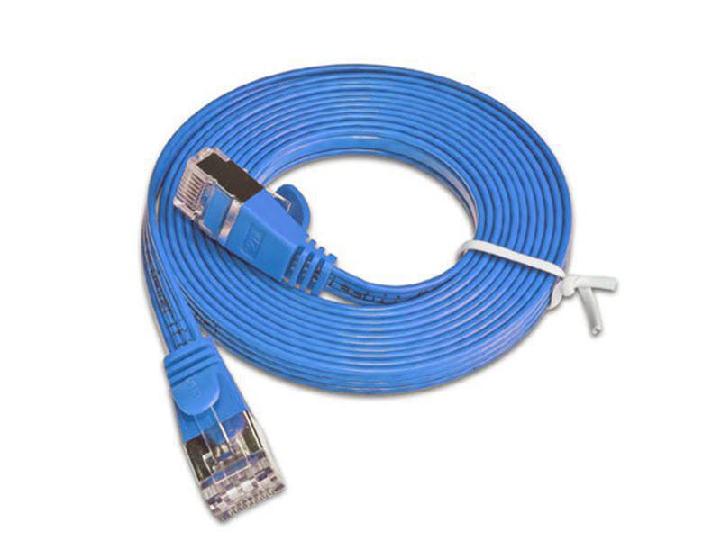 SLIM Slimpatchkabel  Cat 6, STP, 1.5 m, Blau