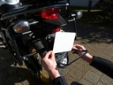 EASYKLICK Kennzeichenhalter Moto Chrom