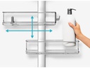 Simplehuman Duschmittelhalter Shower Caddy 70 - 100 cm, Silber