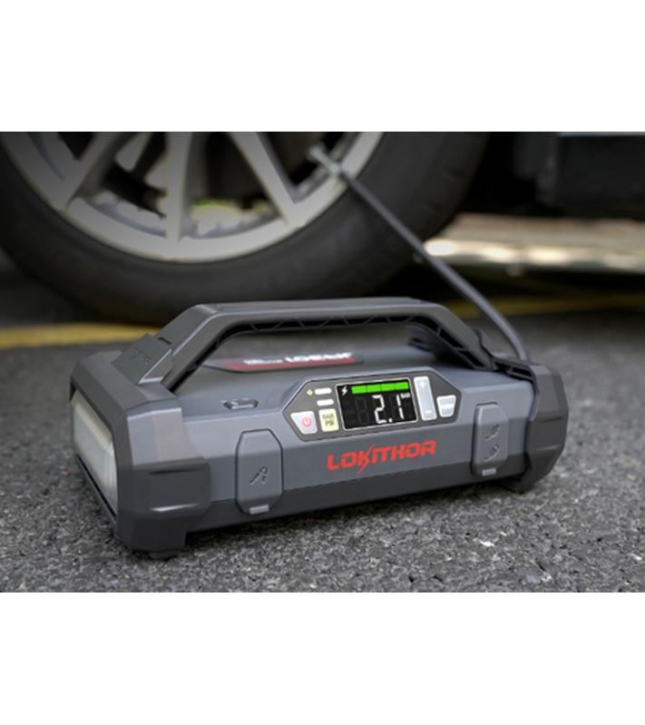 Lokithor Jump Starter und Luftpumpe 12V/ 2000A