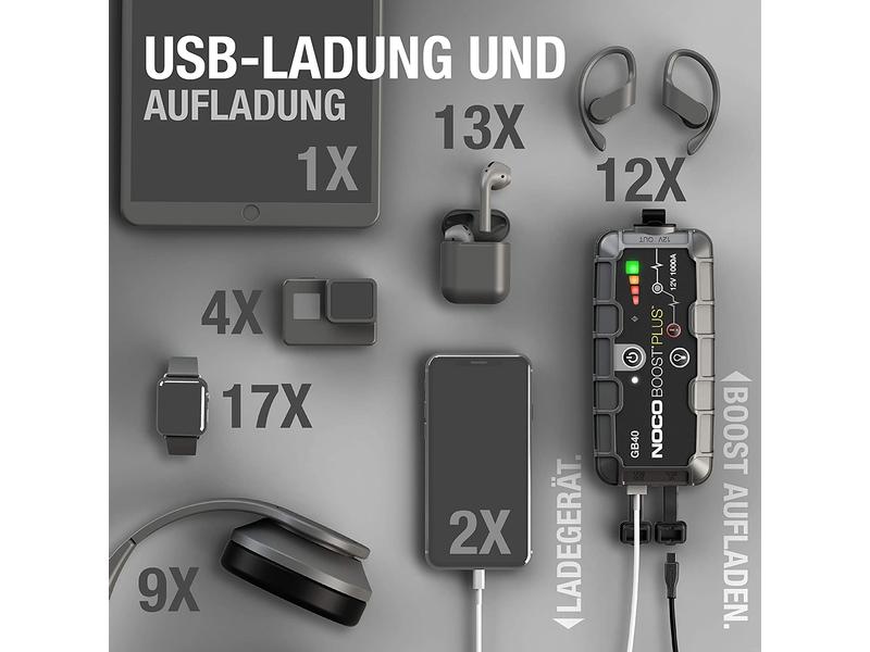 Noco Starterbatterie mit Ladefunktion GB40 12V 1000A