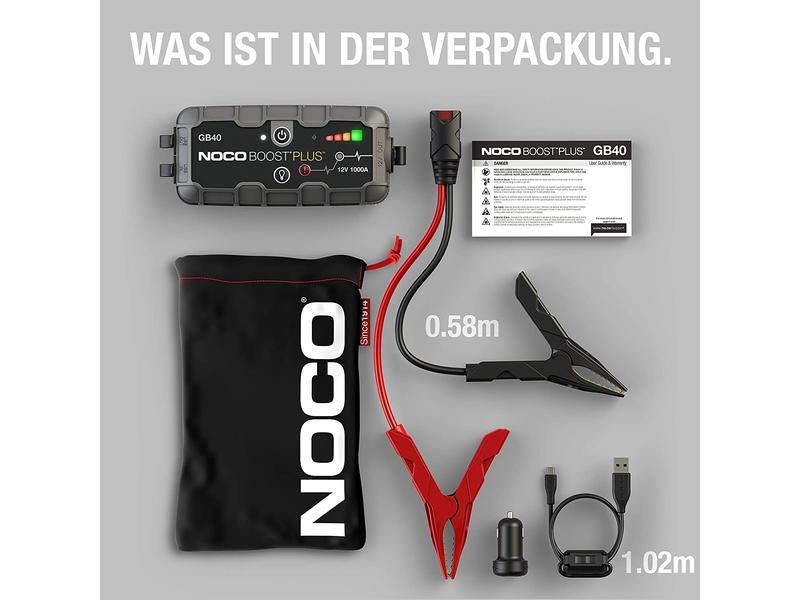 Noco Starterbatterie mit Ladefunktion GB40 12V 1000A