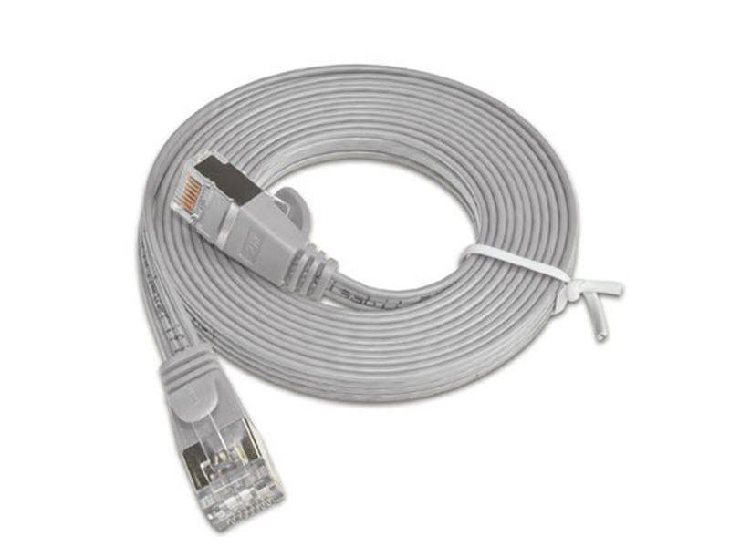SLIM Slimpatchkabel  Cat 6, STP, 2 m, Grau