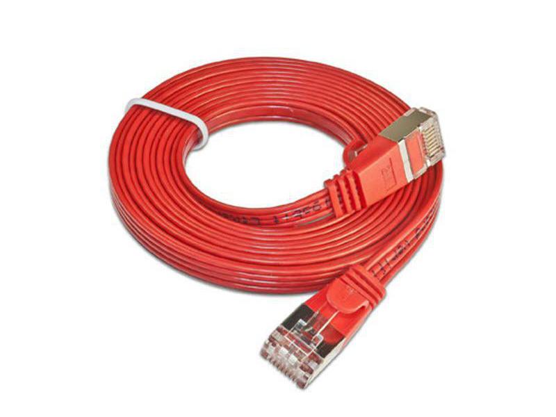 SLIM Slimpatchkabel  Cat 6, STP, 3 m, Rot
