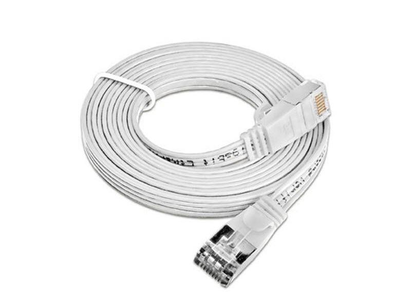 SLIM Slimpatchkabel  Cat 6, STP, 3 m, Weiss