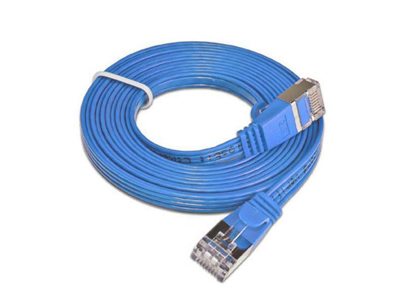 SLIM Slimpatchkabel  Cat 6, STP, 5 m, Blau