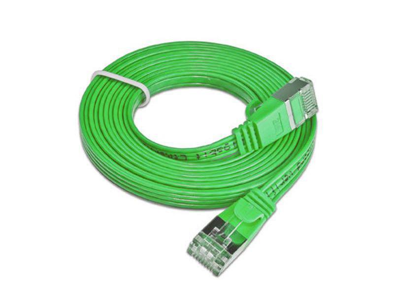 SLIM Slimpatchkabel  Cat 6, STP, 5 m, Grün