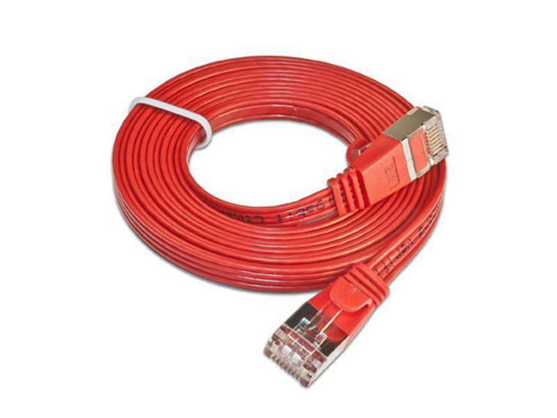 SLIM Slimpatchkabel  Cat 6, STP, 5 m, Rot