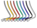 SLIM Slimpatchkabel  Cat 6, STP, 5 m, Violett