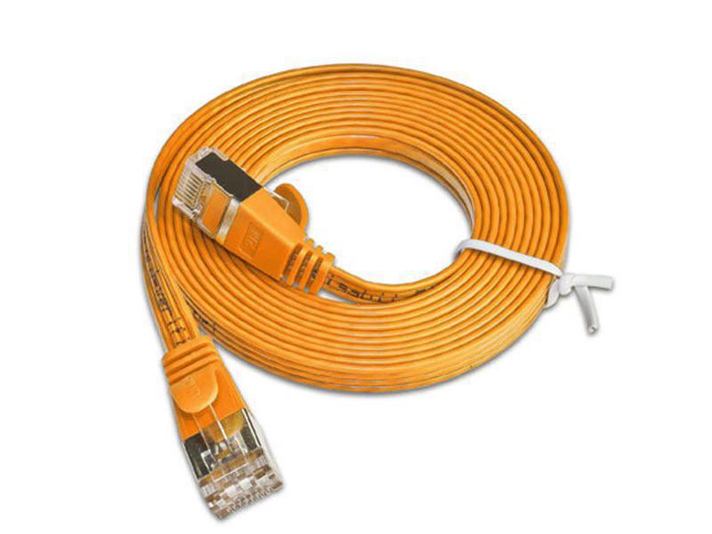 SLIM Slimpatchkabel  Cat 6, STP, 7.5 m, Orange