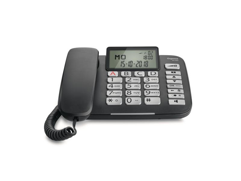 Gigaset Tischtelefon DL580  Schwarz