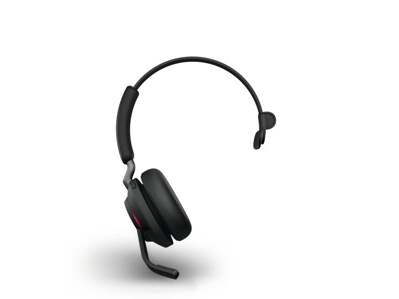 Jabra Headset Evolve2 65 Mono MS Schwarz, USB-A, Ladestation