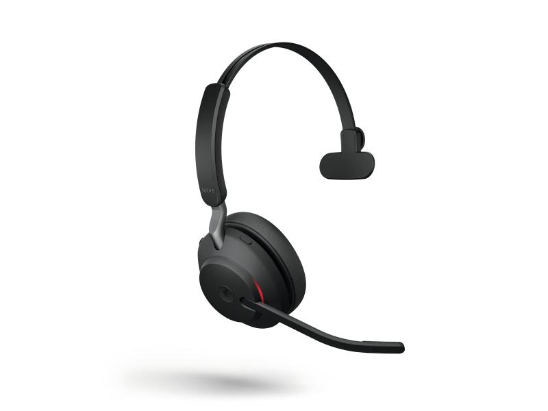 Jabra Headset Evolve2 65 Mono MS Schwarz, USB-A, Ladestation