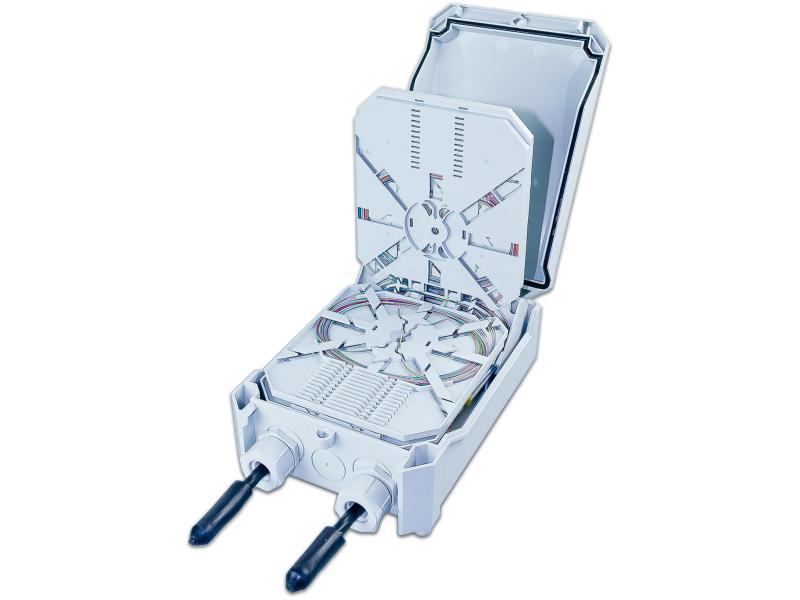 Lightwin Spleissbox IP55 Wandbox Mini Patch für 48 Fasern