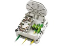 Lightwin Spleissbox LSB 1 PS16 IP55 Wandbox Mittel PS8, mit Kassette &amp; Kupplungen