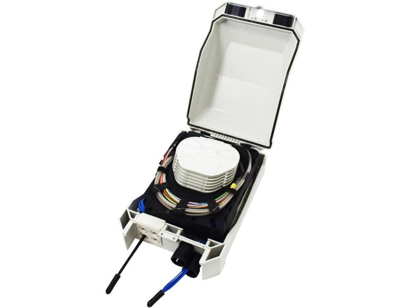 Lightwin Spleissbox LSB 2 PS48  IP55 Wandbox Gross PS48, mit Kassette &amp; Kuppl.