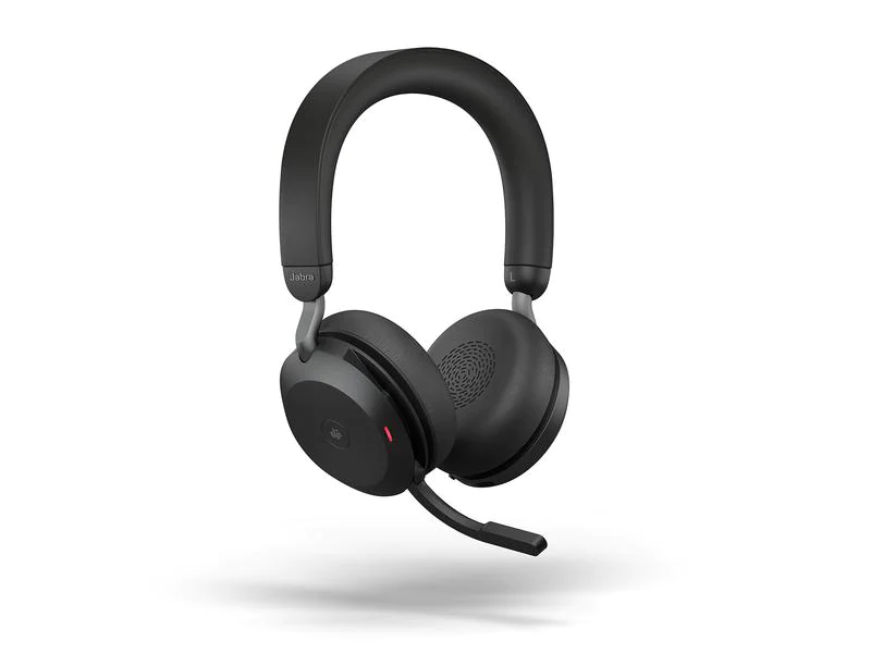 Jabra Headset Evolve2 75 Duo MS inkl. Ladestation, USB-C, Schwarz