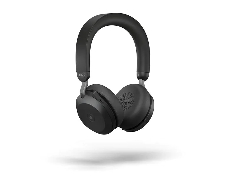 Jabra Headset Evolve2 75 Duo MS inkl. Ladestation, USB-C, Schwarz
