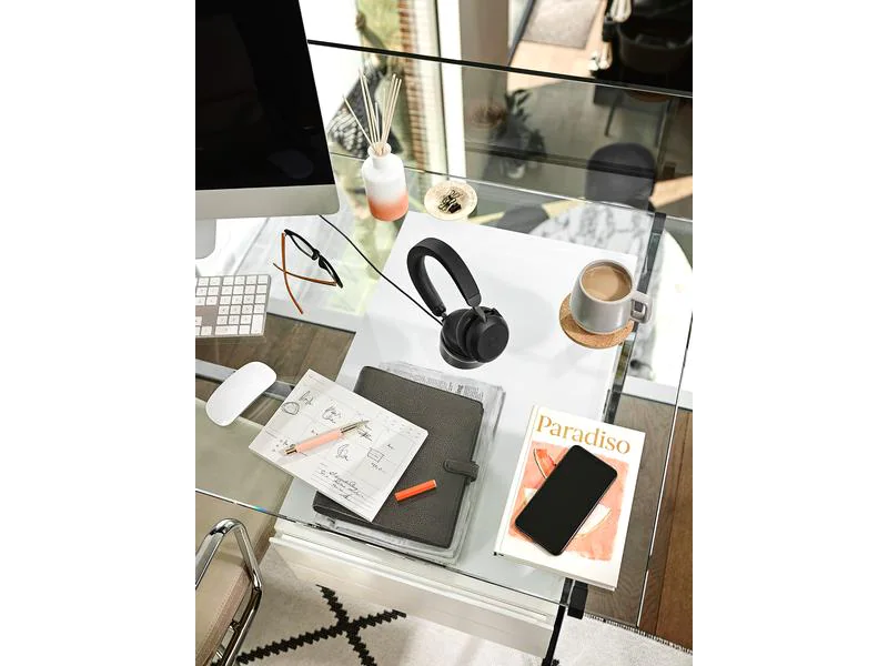 Jabra Headset Evolve2 75 Duo MS inkl. Ladestation, USB-C, Schwarz