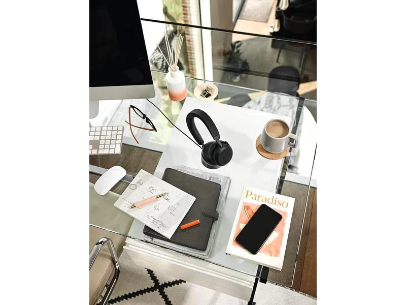 Jabra Headset Evolve2 75 Duo MS inkl. Ladestation, USB-C, Schwarz