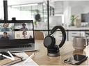 Jabra Headset Evolve2 75 Duo MS inkl. Ladestation, USB-C, Schwarz