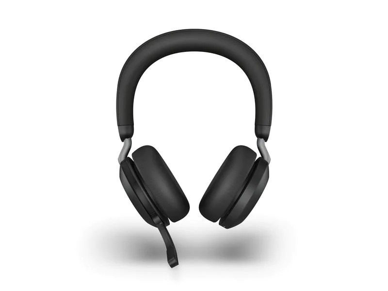 Jabra Headset Evolve2 75 Duo UC inkl. Ladestation, USB-A, Schwarz