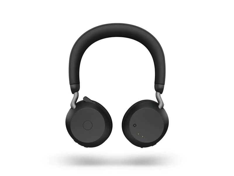Jabra Headset Evolve2 75 Duo UC inkl. Ladestation, USB-A, Schwarz