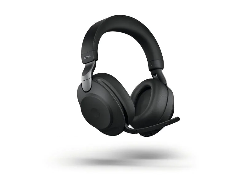 Jabra Headset Evolve2 85 DUO UC Schwarz, USB-C, Ladestation