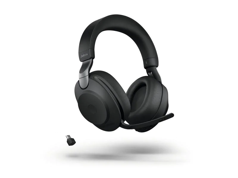 Jabra Headset Evolve2 85 DUO UC Schwarz, USB-C, Ladestation
