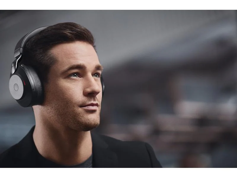 Jabra Headset Evolve2 85 DUO UC Schwarz, USB-C, Ladestation