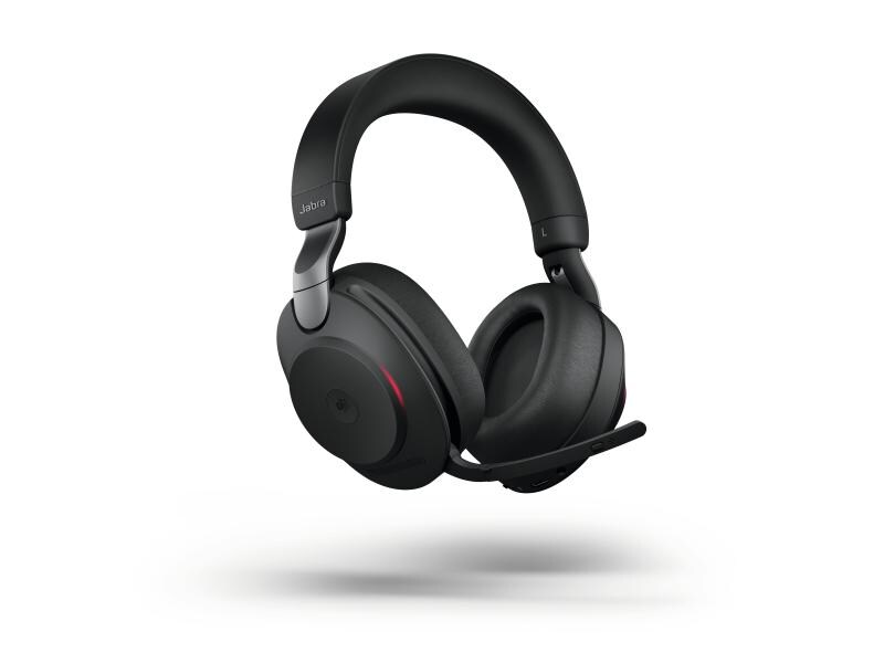 Jabra Headset Evolve2 85 DUO MS Schwarz, USB-A, Ladestation