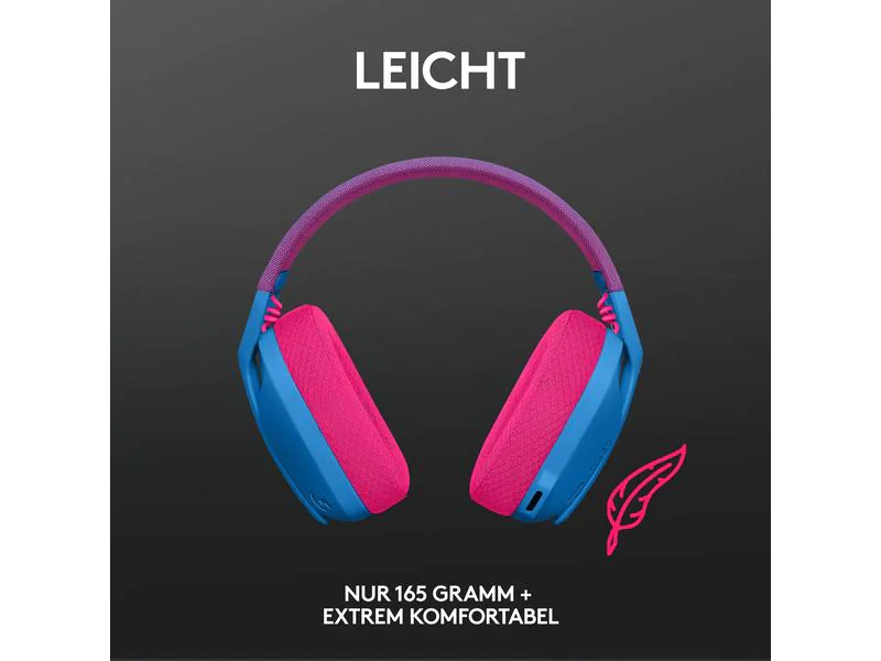 Logitech Headset G435 Gaming Lightspeed Blau
