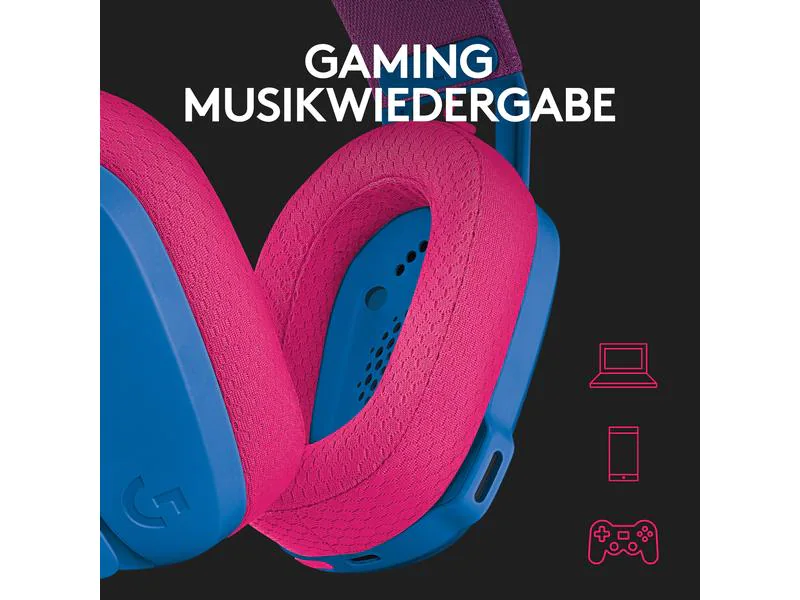 Logitech Headset G435 Gaming Lightspeed Blau