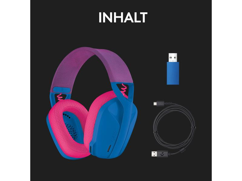 Logitech Headset G435 Gaming Lightspeed Blau