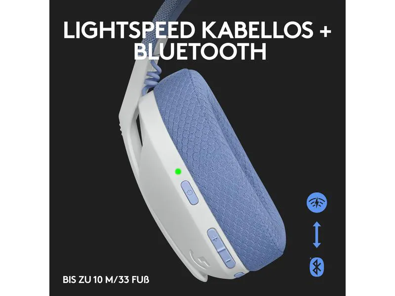 Logitech Headset G435 Gaming Lightspeed Weiss