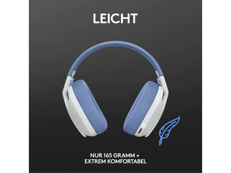 Logitech Headset G435 Gaming Lightspeed Weiss