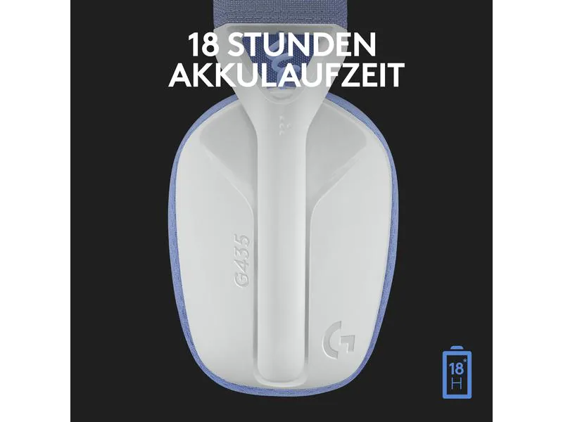 Logitech Headset G435 Gaming Lightspeed Weiss