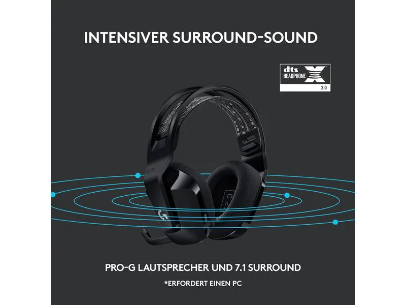 Logitech Headset G733 Lightspeed Schwarz