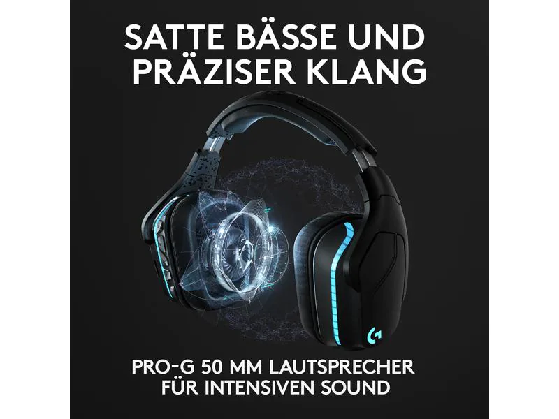 Logitech Headset G935 7.1 Surround Wireless Schwarz