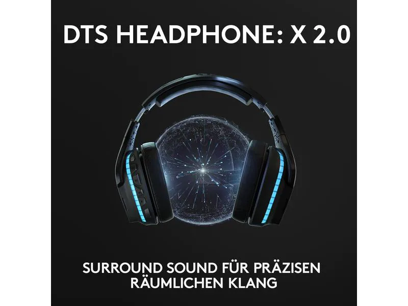 Logitech Headset G935 7.1 Surround Wireless Schwarz