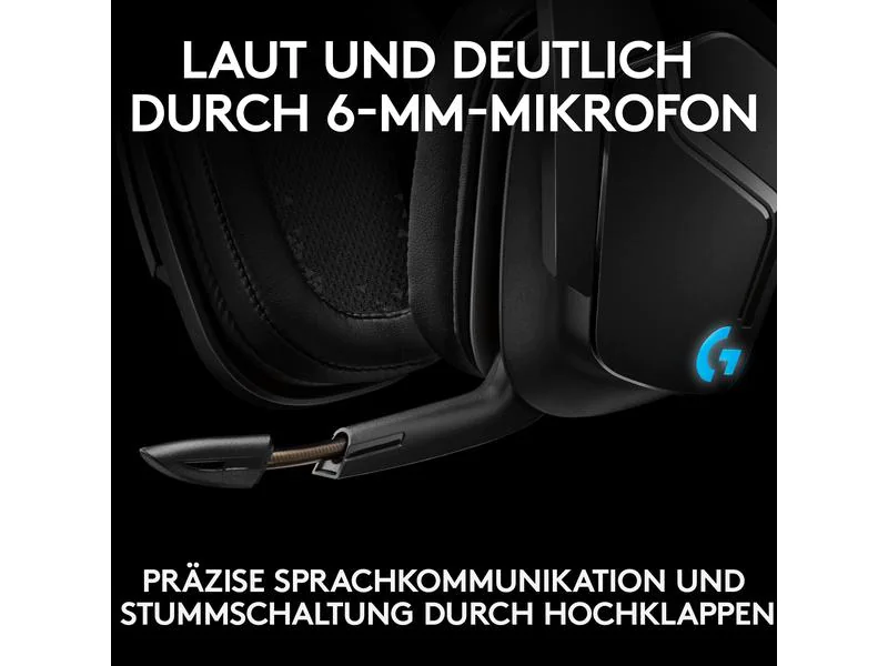 Logitech Headset G935 7.1 Surround Wireless Schwarz