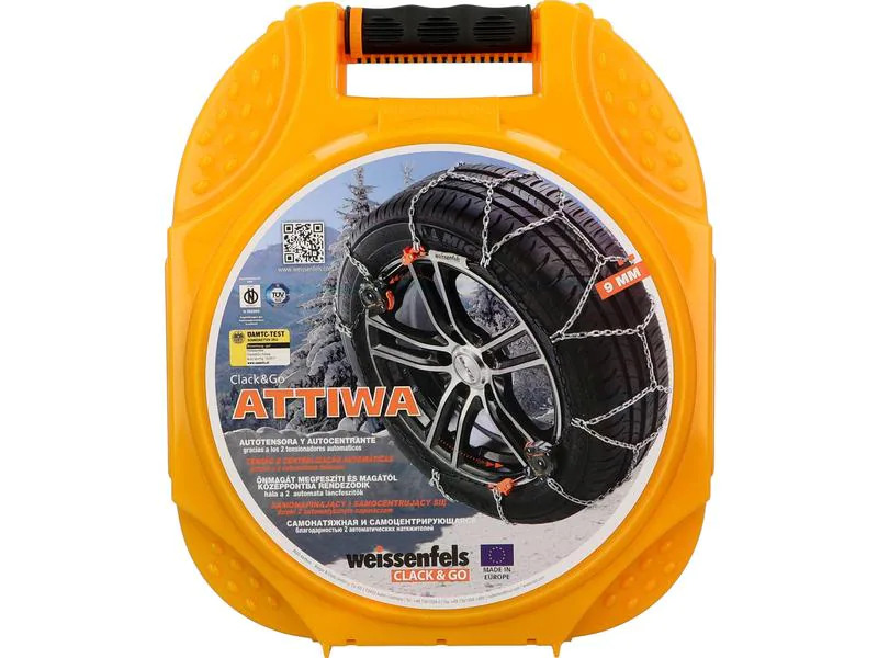 Weissenfels Stahlschneekette Attiwa Clack &amp; Go 9
