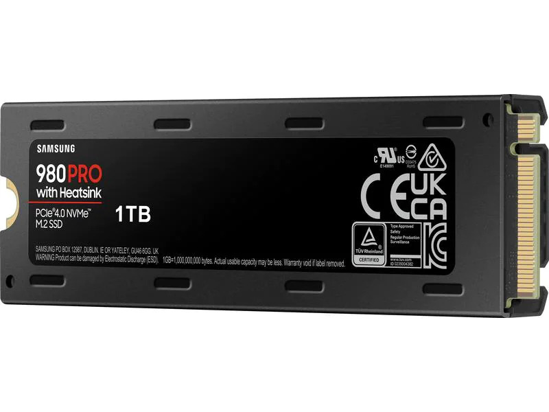 Samsung SSD 980 PRO M.2 2280 NVMe 1000 GB Heatsink