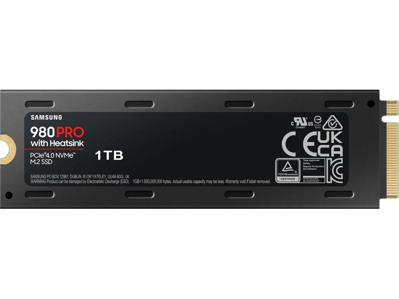 Samsung SSD 980 PRO M.2 2280 NVMe 1000 GB Heatsink