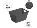 Rotho Aufbewahrungsbox Living Box 2 l Anthrazit